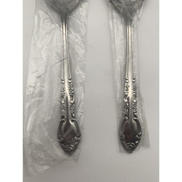 Vintage New Old Stock Orleans Silver Stainless Korea Lot Of 6 Teaspoons - Picture 2 of 7